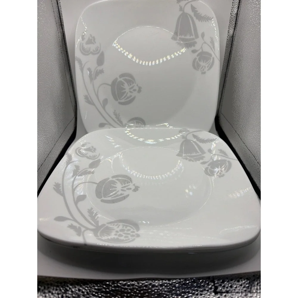 4‎ Corelle Boutique Night Blooms Dinner Plates 10.5